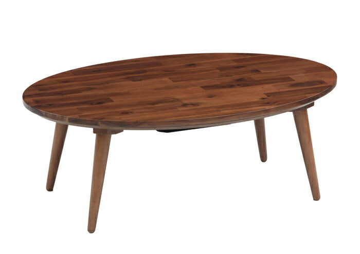 こたつ 楕円形 105×70cm 無垢 こたつ テーブル
